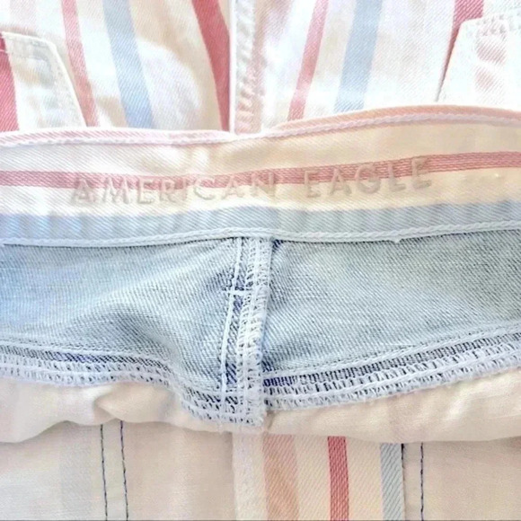 American Eagle Striped High Waisted Shorts - Picture 3 of 5